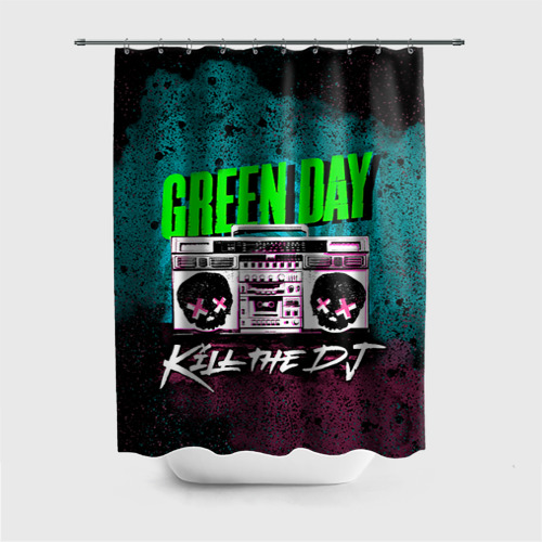 Штора 3D для ванной Green Day Фото 01 Штора 3D для ванной Green Day Фото 01