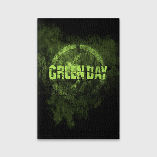 Обложка для паспорта матовая кожа Green Day, цвет желтый