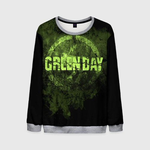 Мужской свитшот 3D Green Day, цвет меланж