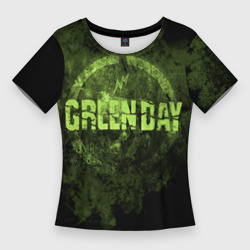 Женская футболка 3D Slim Green Day