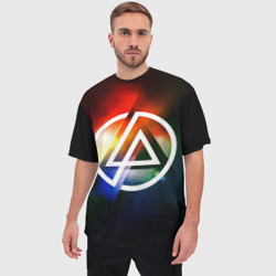 Мужская футболка oversize 3D Linkin Park - фото 2