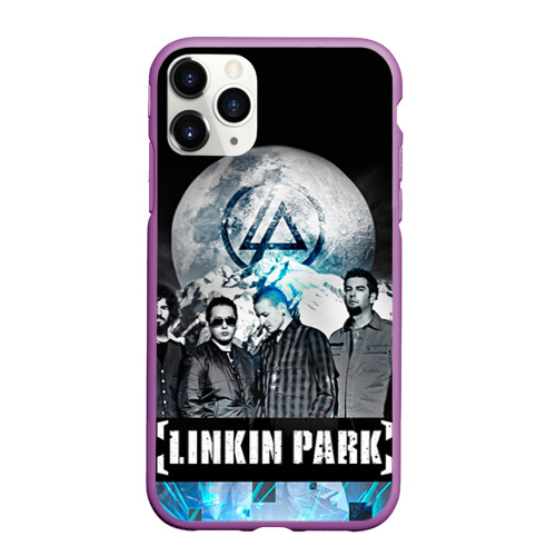 Чехол для iPhone 11 Pro Max матовый Linkin Park, цвет фиолетовый