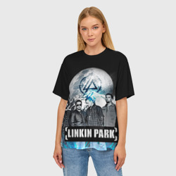 Женская футболка oversize 3D Linkin Park - фото 2