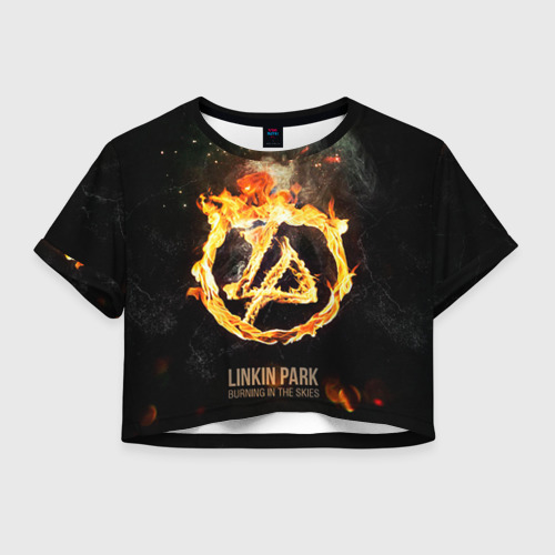 Женская футболка Crop-top 3D Linkin Park, цвет 3D печать