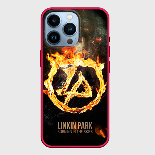 Чехол для iPhone 14 Pro с принтом Linkin Park, вид спереди #2
