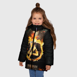 Зимняя куртка для девочек 3D Linkin Park - фото 2