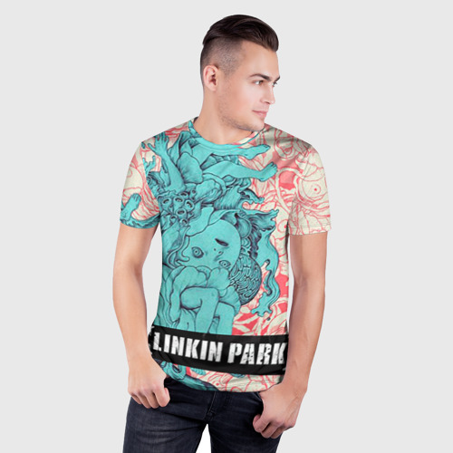 Мужская футболка 3D Slim Linkin Park, цвет 3D печать - фото 3