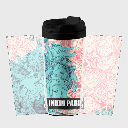 Термокружка-непроливайка Linkin Park, цвет черный - фото 2