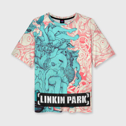 Женская футболка oversize 3D Linkin Park