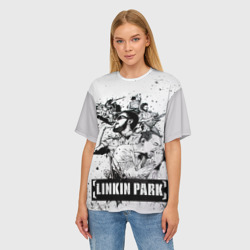 Женская футболка oversize 3D Linkin Park - фото 2