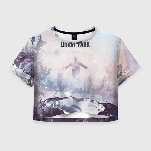 Женская футболка Crop-top 3D Linkin Park, цвет 3D печать