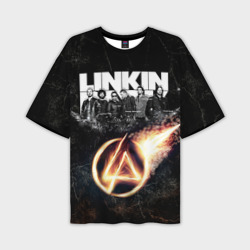 Мужская футболка oversize 3D Linkin Park