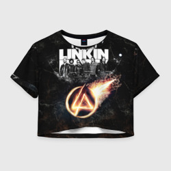 Женская футболка Crop-top 3D Linkin Park