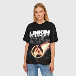 Женская футболка oversize 3D Linkin Park - фото 2