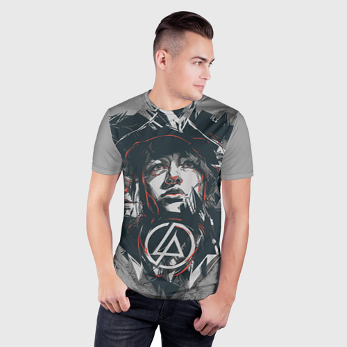 Мужская футболка 3D Slim Linkin Park, цвет 3D печать - фото 3