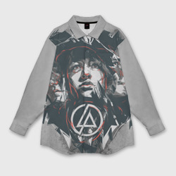 Мужская рубашка oversize 3D Linkin Park