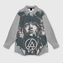 Женская рубашка oversize 3D Linkin Park