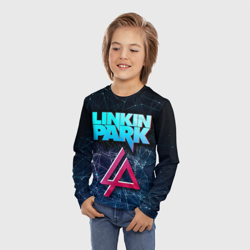 Детский лонгслив 3D Linkin Park, цвет 3D печать - фото 3
