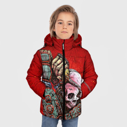Зимняя куртка для мальчиков 3D Скелет - фото 2
