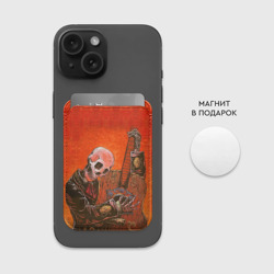 Картхолдер Magsafe магнитный Скелет с гитарой - фото 2