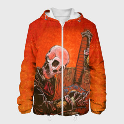 Мужская куртка 3D Скелет с гитарой