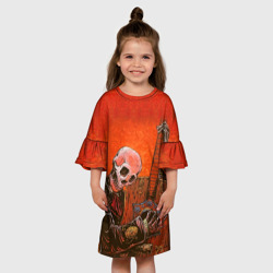 Детское платье 3D Скелет с гитарой - фото 2