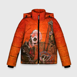 Зимняя куртка для мальчиков 3D Скелет с гитарой