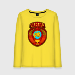 Женский лонгслив хлопок Герб СССР