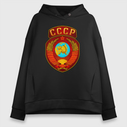 Женское худи Oversize хлопок Герб СССР