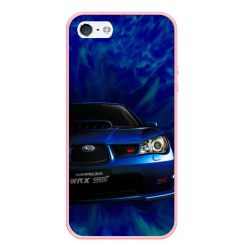 Чехол для iPhone 5/5S матовый Subaru, цвет баблгам