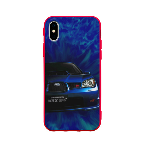 Чехол для iPhone X матовый Subaru Фото 01 Чехол для iPhone X матовый Subaru Фото 01
