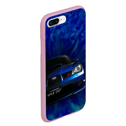 Чехол для iPhone 7Plus/8 Plus матовый Subaru, цвет розовый - фото 3