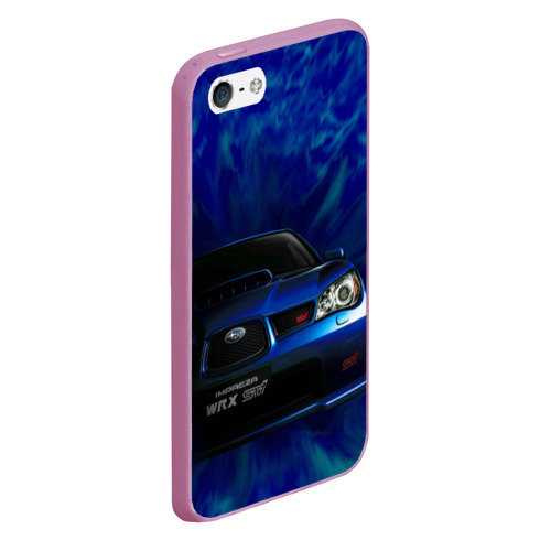 Чехол для iPhone 5/5S матовый Subaru, цвет розовый - фото 3
