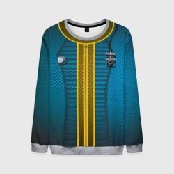 Мужской свитшот 3D Комбинезон Убежища 111 Fallout