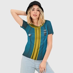 Женская футболка 3D Slim Комбинезон Убежища 111 Fallout - фото 2