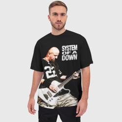 Мужская футболка oversize 3D System of a Down: басист Шаво Одаджян - фото 2
