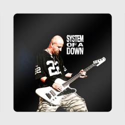 Магнит виниловый Квадрат System of a Down: басист Шаво Одаджян