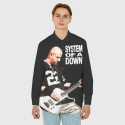 Мужская рубашка oversize 3D System of a Down: басист Шаво Одаджян - фото 2