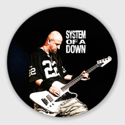 Круглый коврик для мышки System of a Down: басист Шаво Одаджян