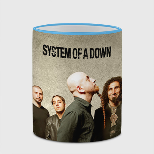 Кружка с полной запечаткой System of a Down, цвет Кант небесно-голубой - фото 4