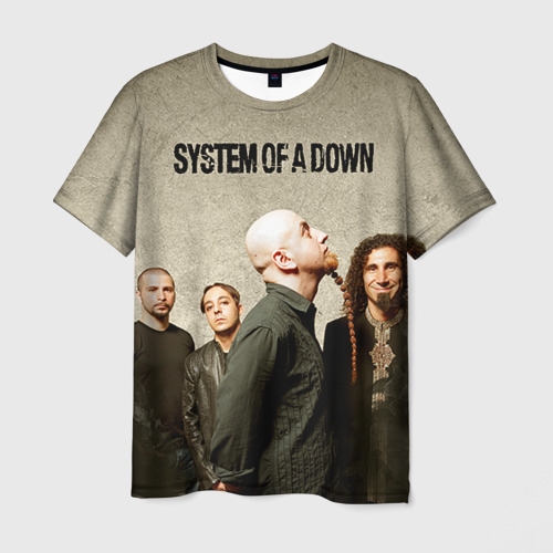 Мужская футболка 3D System of a Down, цвет 3D печать