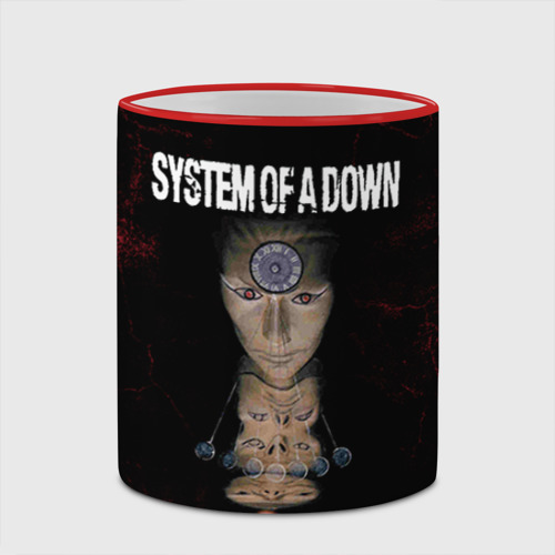 Кружка с полной запечаткой System of a Down, цвет Кант красный - фото 4