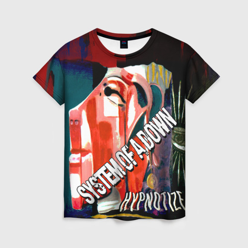 Женская футболка 3D с принтом System of a Down, вид спереди #2