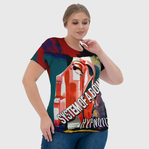 Женская футболка 3D с принтом System of a Down, фото #4