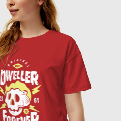 Женская футболка хлопок Oversize Dweller Forever - фото 2
