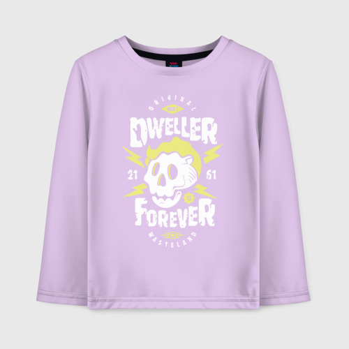 Детский лонгслив хлопок Dweller Forever, цвет лаванда