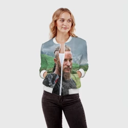 Женский бомбер 3D Рагнар Лодброк - фото 2