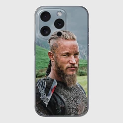 Чехол для iPhone 15 Pro Max силиконовый с защитой камеры Рагнар Лодброк