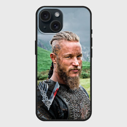 Чехол силиконовый для Apple iPhone 15 матовый Рагнар Лодброк