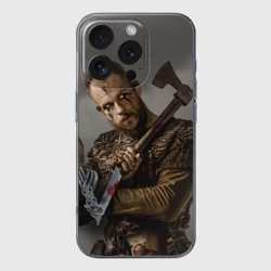 Чехол для iPhone 16 Pro Max силиконовый с защитой камеры Флоки